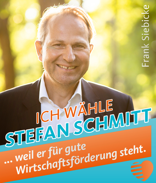 Frank Siebicke - Ich wähle Stefan Schmitt, weil er für gute Wirtschaftsförderung steht.