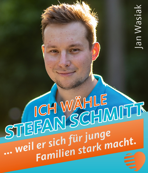 Jan Wasiak - Ich wähle Stefan Schmitt, weil er sich für junge Familien stark macht.